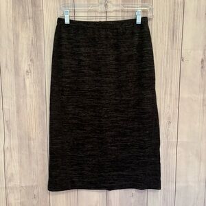 Logo by Lori Goldstein Gray and Black Stretchy Pencil Skirt Size XS